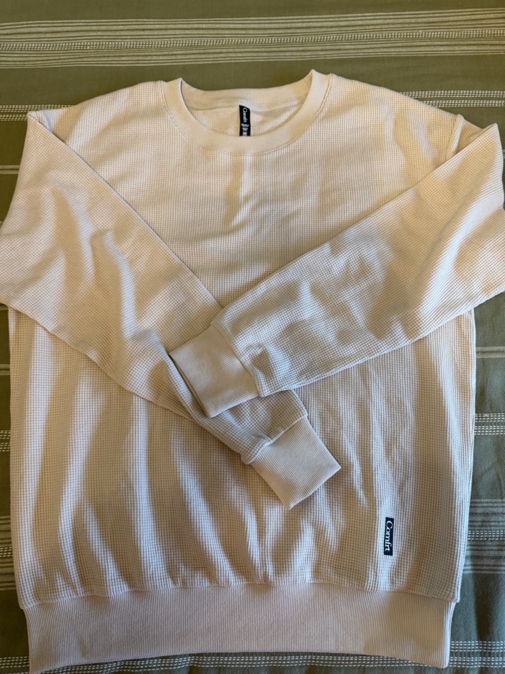 Comfrt Waffle Knit Long Sleeve - Dove - Picture 4 of 4